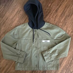Vans Olive Green Jacket with Black Hood-NWOT